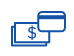 Dollar and credit card icon