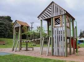 Tennis Court Road Playground towers