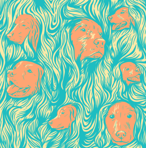 Swimming Dogs By Ruth Mitchener