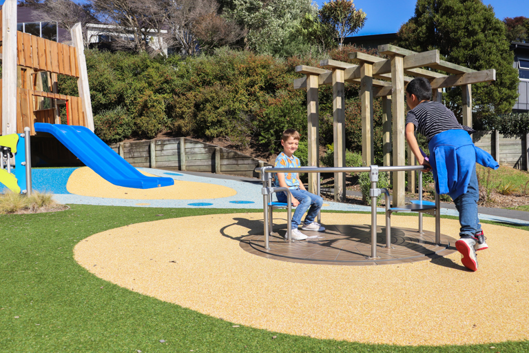 Playing at Lorna Irene Drive Reserve