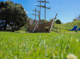 Tasman Road Reserve play ship