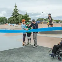Ribbon cutting at opening celebration thumbnail